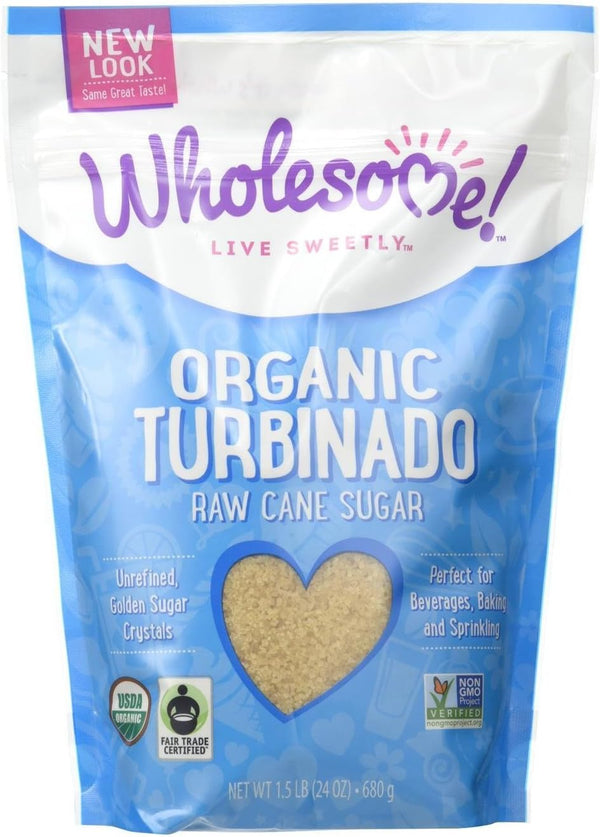Wholesome Natural Raw Cane Turbinado Sugar - 680 gm